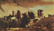 Honore  Daumier The Emigrants (mk09) USA oil painting reproduction